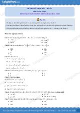 Đề thi giữa kì 1 Toán 8 - Đề số 1